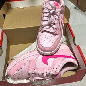 Nike dunk low rose pink sneakers